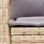 Silla mecedora de jardín con cojines ratán sintético beige en Sillas de jardín | Comprar online en Foru.es