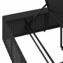 Tumbona con cojín flotante ratán sintético negro en Tumbonas | Comprar online en Foru.es