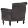 Sillón de cuero auténtico de cabra negro de vidaXL, Sillones - Ref: Foro24-288288, Precio: 363,15 €, Descuento: %