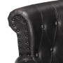 Sillón de cuero auténtico de cabra negro de vidaXL, Sillones - Ref: Foro24-288288, Precio: 371,89 €, Descuento: %