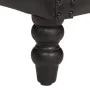 Sillón de cuero auténtico de cabra negro de vidaXL, Sillones - Ref: Foro24-288288, Precio: 363,15 €, Descuento: %