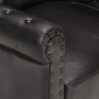 Sillón de cuero auténtico de cabra negro de vidaXL, Sillones - Ref: Foro24-288288, Precio: 371,89 €, Descuento: %