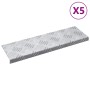 Peldaño Rectangular 5 pcs Plateado 60 x 18 cm Aluminio en Hogar | Comprar online en Foru.es