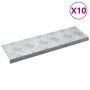 Peldaño Rectangular 10 pcs Plateado 60 x 18 cm Aluminio en Hogar | Comprar online en Foru.es