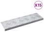 Peldaño Rectangular 15 pcs Plateado 60 x 18 cm Aluminio en Hogar | Comprar online en Foru.es