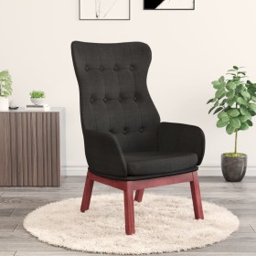 Sillón de relax de tela negro de vidaXL, Sillones - Ref: Foro24-341274, Precio: 123,61 €, Descuento: %
