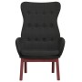 Sillón de relax de tela negro de vidaXL, Sillones - Ref: Foro24-341274, Precio: 123,61 €, Descuento: %