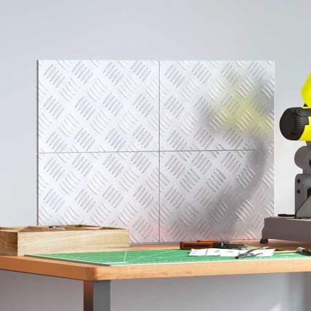 Peldaño Rectangular 4 pcs Plateado 30 x 20 cm Aluminio en Hogar | Comprar online en Foru.es