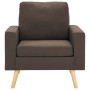 Sillón de tela marrón de vidaXL, Sillones - Ref: Foro24-288695, Precio: 211,06 €, Descuento: %