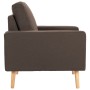 Sillón de tela marrón de vidaXL, Sillones - Ref: Foro24-288695, Precio: 211,06 €, Descuento: %