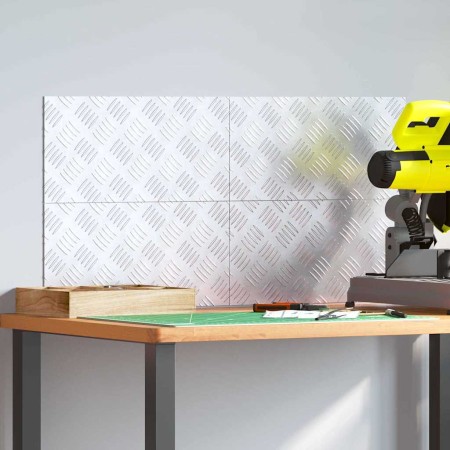 Peldaño Rectangular 4 pcs Plateado 40 x 20 cm Aluminio en Hogar | Comprar online en Foru.es