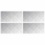 Peldaño Rectangular 4 pcs Plateado 40 x 20 cm Aluminio en Hogar | Comprar online en Foru.es