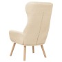 Sillón de relax de tela color crema de vidaXL, Sillones - Ref: Foro24-341292, Precio: 131,85 €, Descuento: %