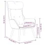 Sillón de relax de tela color crema de vidaXL, Sillones - Ref: Foro24-341292, Precio: 128,77 €, Descuento: %