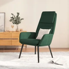 Sillón de relax de tela verde oscuro de vidaXL, Sillones - Ref: Foro24-341317, Precio: 131,20 €, Descuento: %