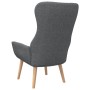 Sillón de relax de tela gris oscuro de vidaXL, Sillones - Ref: Foro24-341395, Precio: 119,61 €, Descuento: %