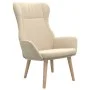 Sillón de relax de tela color crema de vidaXL, Sillones - Ref: Foro24-341396, Precio: 124,11 €, Descuento: %
