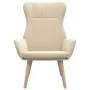 Sillón de relax de tela color crema de vidaXL, Sillones - Ref: Foro24-341396, Precio: 124,11 €, Descuento: %