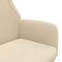 Sillón de relax de tela color crema de vidaXL, Sillones - Ref: Foro24-341396, Precio: 126,22 €, Descuento: %