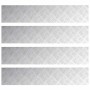 Peldaño Rectangular 4 pcs Plateado 100 x 20 cm Aluminio en Hogar | Comprar online en Foru.es
