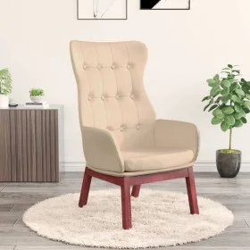 Sillón de relax de tela color crema de vidaXL, Sillones - Ref: Foro24-341270, Precio: 124,44 €, Descuento: %