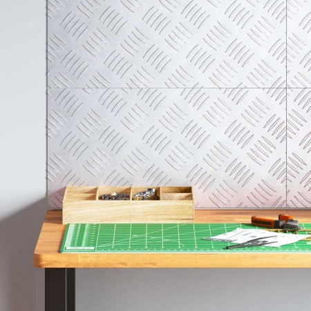 Peldaño Rectangular 4 pcs Plateado 50 x 25 cm Aluminio en Hogar | Comprar online en Foru.es