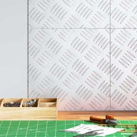 Peldaño Cuadrado 4 pcs Plateado 30 x 30 cm Aluminio en Hogar | Comprar online en Foru.es