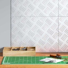 Peldaño Rectangular 4 pcs Plateado 40 x 30 cm Aluminio en Hogar | Comprar online en Foru.es