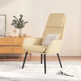 Sillón de relax de tela color crema de vidaXL, Sillones - Ref: Foro24-341314, Precio: 112,22 €, Descuento: %