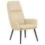 Sillón de relax de tela color crema de vidaXL, Sillones - Ref: Foro24-341314, Precio: 112,22 €, Descuento: %