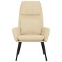 Sillón de relax de tela color crema de vidaXL, Sillones - Ref: Foro24-341314, Precio: 107,64 €, Descuento: %