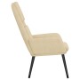 Sillón de relax de tela color crema de vidaXL, Sillones - Ref: Foro24-341314, Precio: 107,64 €, Descuento: %