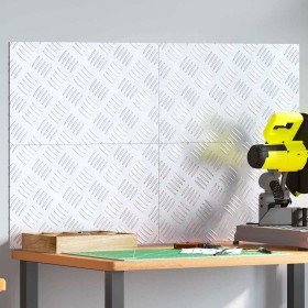 Peldaño Rectangular 4 pcs Plateado 50 x 30 cm Aluminio en Hogar | Comprar online en Foru.es