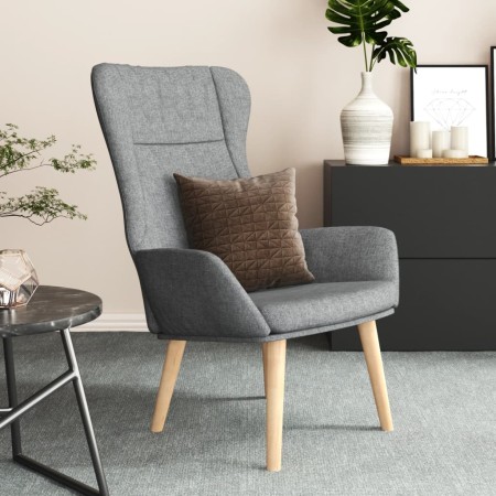 Sillón de relax de tela gris claro de vidaXL, Sillones - Ref: Foro24-341394, Precio: 103,27 €, Descuento: %