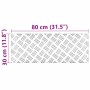Peldaño Rectangular 4 pcs Plateado 80 x 30 cm Aluminio en Hogar | Comprar online en Foru.es