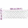Peldaño Rectangular 2 pcs Plateado 100 x 30 cm Aluminio en Hogar | Comprar online en Foru.es