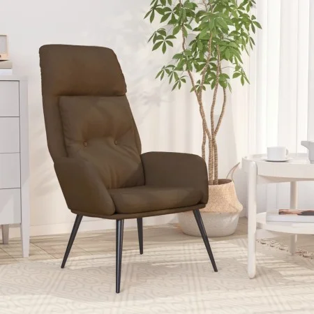 Sillón de relax de piel de ante sintética marrón de vidaXL, Sillones - Ref: Foro24-341279, Precio: 94,88 €, Descuento: %