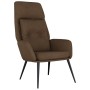Sillón de relax de piel de ante sintética marrón de vidaXL, Sillones - Ref: Foro24-341279, Precio: 96,30 €, Descuento: %