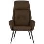 Sillón de relax de piel de ante sintética marrón de vidaXL, Sillones - Ref: Foro24-341279, Precio: 94,88 €, Descuento: %