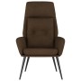 Sillón de relax de piel de ante sintética marrón de vidaXL, Sillones - Ref: Foro24-341279, Precio: 96,30 €, Descuento: %