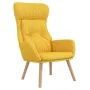 Sillón de relax de tela amarillo mostaza de vidaXL, Sillones - Ref: Foro24-341297, Precio: 110,82 €, Descuento: %