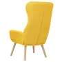 Sillón de relax de tela amarillo mostaza de vidaXL, Sillones - Ref: Foro24-341297, Precio: 110,82 €, Descuento: %