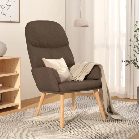 Sillón de relax de tela gris taupé de vidaXL, Sillones - Ref: Foro24-340999, Precio: 100,95 €, Descuento: %