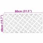 Peldaño Rectangular 4 pcs Plateado 80 x 40 cm Aluminio en Hogar | Comprar online en Foru.es
