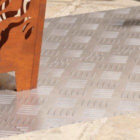 Peldaño Rectangular 4 pcs Plateado 90 x 40 cm Aluminio en Hogar | Comprar online en Foru.es