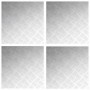 Peldaño Cuadrado 4 pcs Plateado 50 x 50 cm Aluminio en Hogar | Comprar online en Foru.es