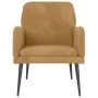 Sillón de terciopelo marrón 62x79x79 cm de vidaXL, Sillones - Ref: Foro24-351411, Precio: 92,65 €, Descuento: %