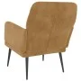 Sillón de terciopelo marrón 62x79x79 cm de vidaXL, Sillones - Ref: Foro24-351411, Precio: 92,65 €, Descuento: %