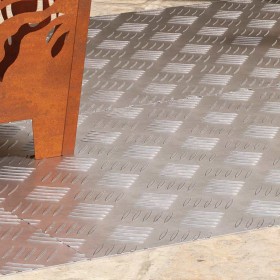 Peldaño Rectangular 4 pcs Plateado 100 x 50 cm Aluminio en Hogar | Comprar online en Foru.es