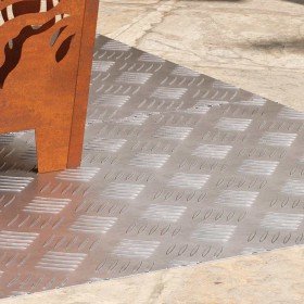 Peldaño Rectangular 2 pcs Plateado 100 x 50 cm Aluminio en Hogar | Comprar online en Foru.es